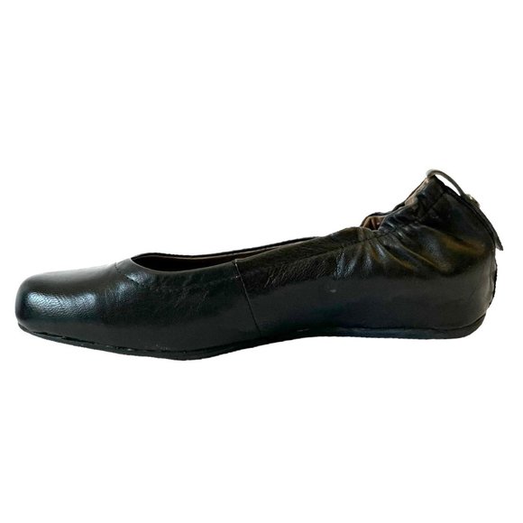 Earthies TOLO Black Leather Flat Ballet Slip On Comfort Shoes Women's Sz 7 - Picture 8 of 16